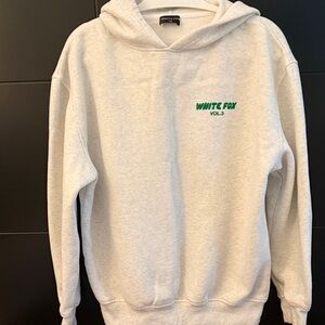 White Fox Grey Hoodie